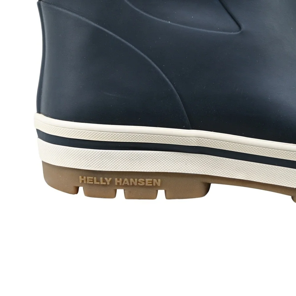 Helly Hansen Midsund 2 Men Rain Boots Size 12.5 US Navy White Waterproof Deck